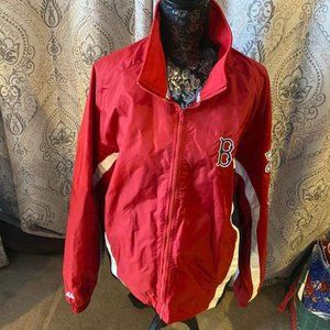 Boston Red Sox Nylon Jacket with '04 & '07 Champ Pages, L